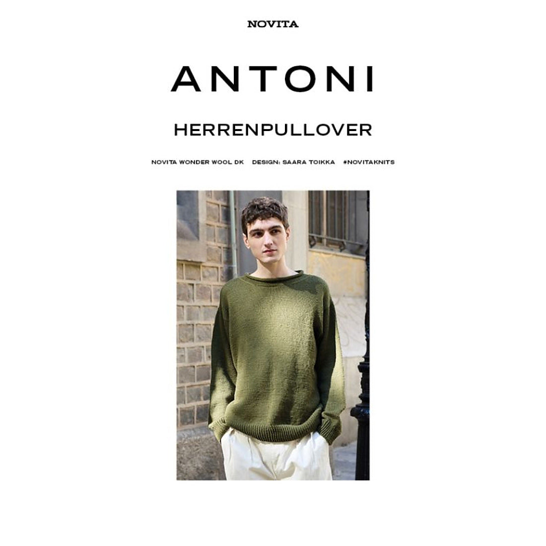 Novita Antoni Herrenpullover – Einzelanleitung auf Deutsch