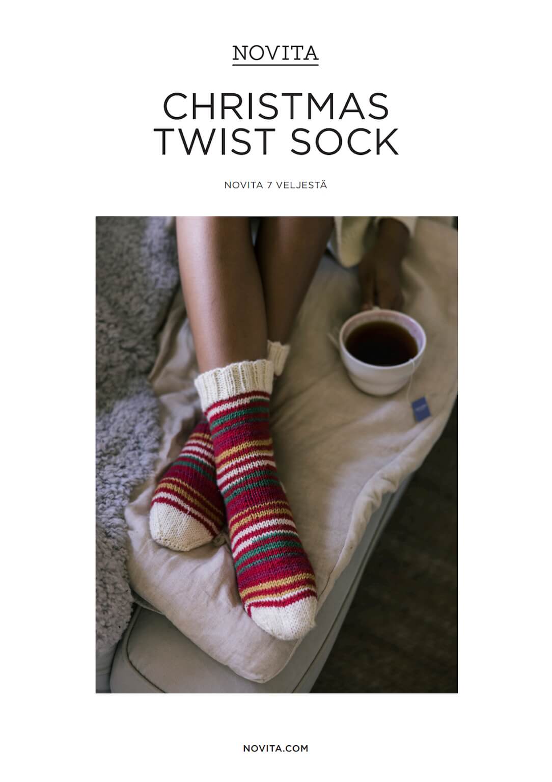 Novita CHRISTMAS TWIST SOCK – Strickanleitung für Weihnachtssocken