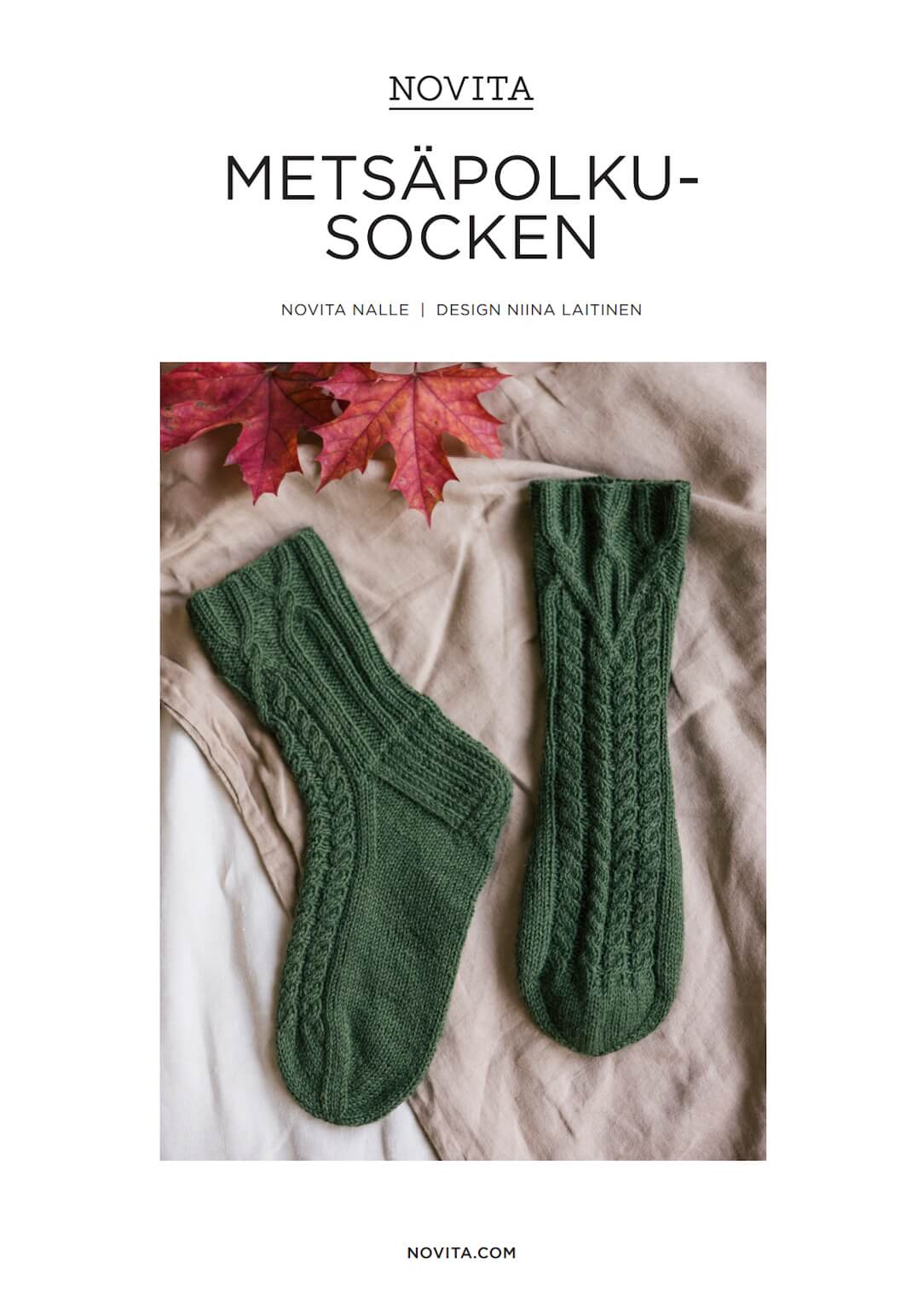 Novita METSÄPOLKU – Strickanleitung Herren-Socken