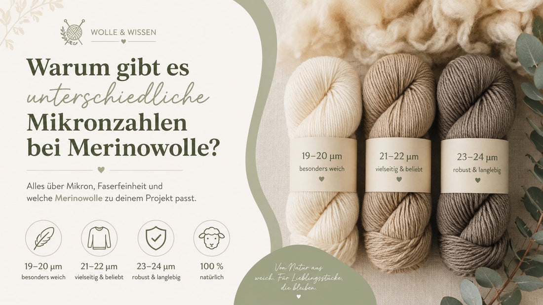 Warum gibt es unterschiedliche Mikronzahlen bei Merinowolle?