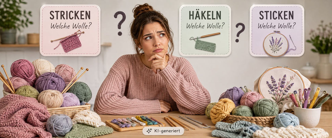 Stricken, Sticken oder Häkeln – welche Wolle eignet sich für welchen Zweck?