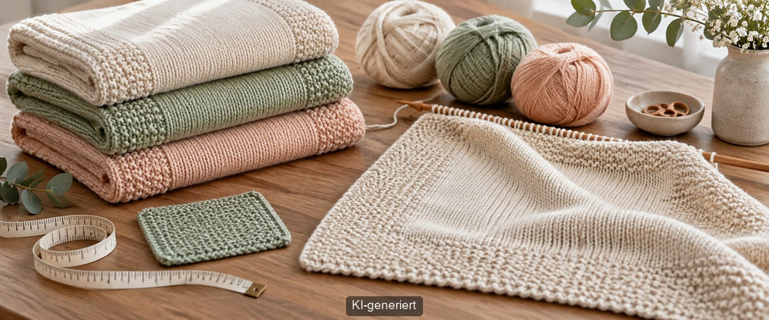 Babydecke stricken: Größe, Material und schöne Ränder planen