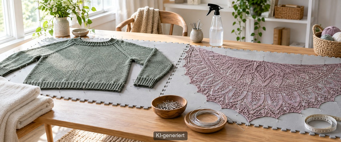 Strickstücke richtig blocken: Anleitung für ein perfektes Finish
