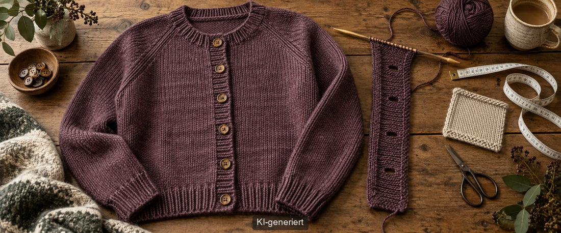 Cardigan stricken: Blenden, Knopflöcher und Passform richtig planen
