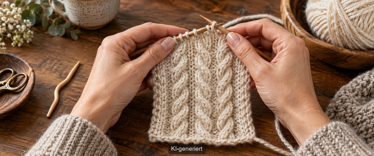 Gekreuzte Maschen stricken: Kleine Verkreuzungen mit großer Wirkung