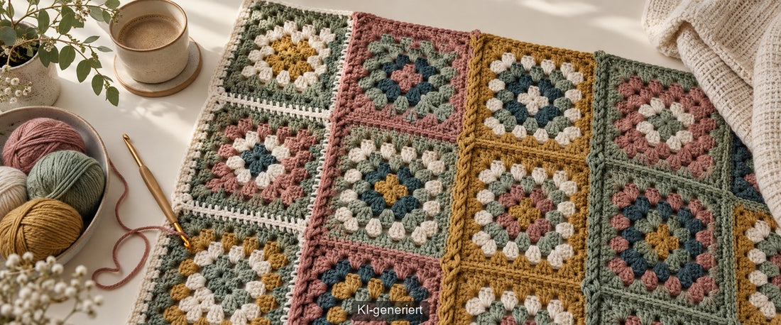 Granny Squares verbinden: Vier saubere Methoden im Vergleich