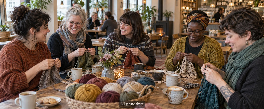 Handarbeitscafés: Gemeinsam stricken, häkeln und kreativ sein