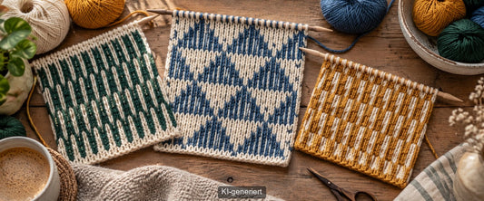 Hebemaschen stricken: Struktur und Farbe mit wenig Aufwand