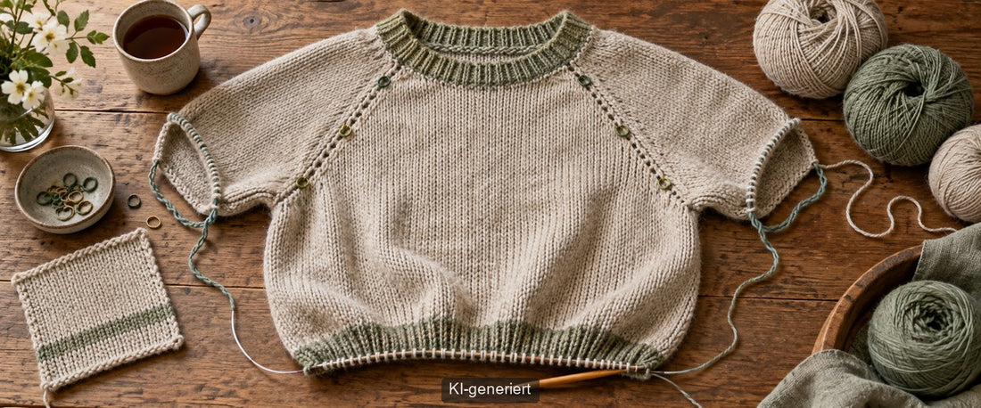 Raglanpullover von oben stricken: Aufbau, Passform und Vorteile