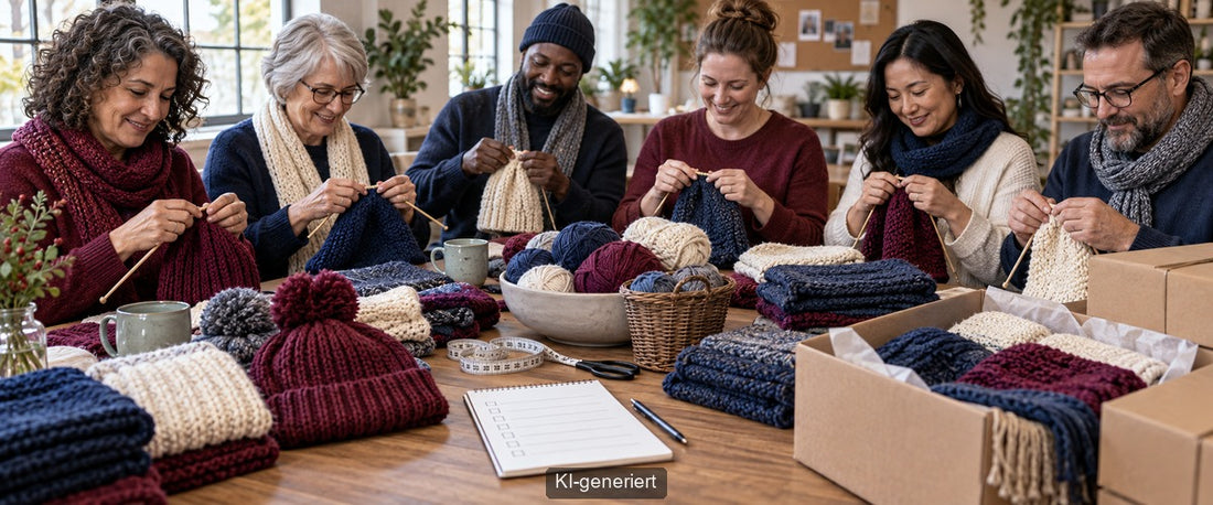 Für einen guten Zweck stricken: Gemeinsam sinnvoll helfen