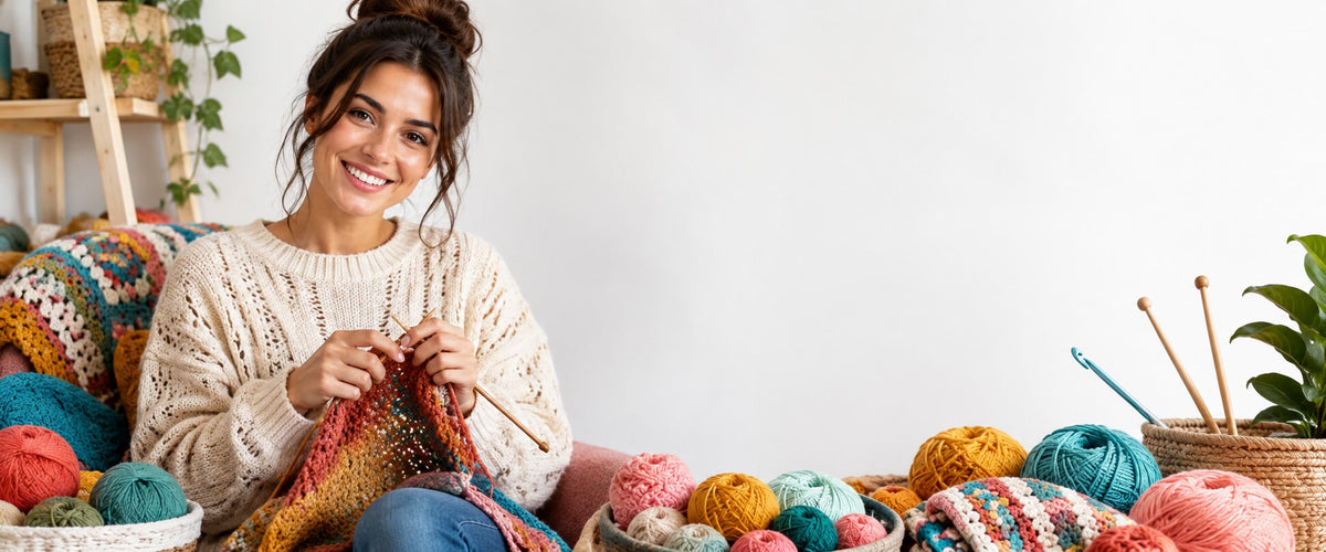 Wolle zum Stricken, Sticken oder Häkeln