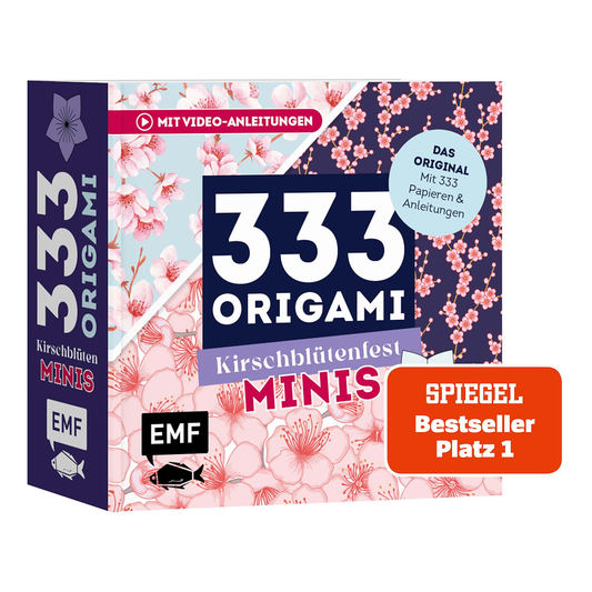 333 Origami Minis – Kirschblütenfest – Dein dekorativer Wendeblock zum kreativen Falten & Notieren von EMF