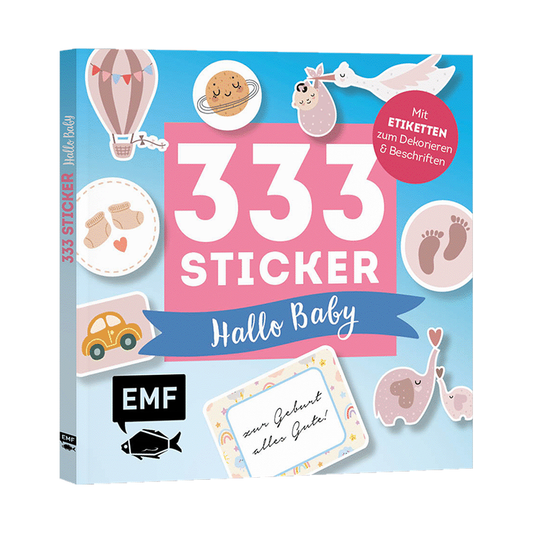 333 Sticker – Hallo Baby: Etiketten und Aufkleber mit beschreibbarer Oberfläche von EMF