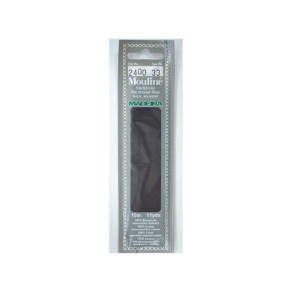 Madeira Mouliné Sticktwist 10 m – Farbe 2400 Schwarz