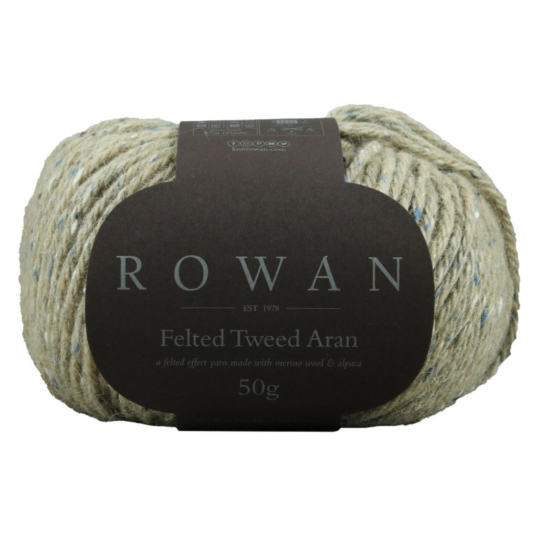 Felted Tweed Aran von Rowan | 50g – Stone [781]