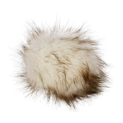Pro Lana Pompon in Felloptik mit Druckknopf