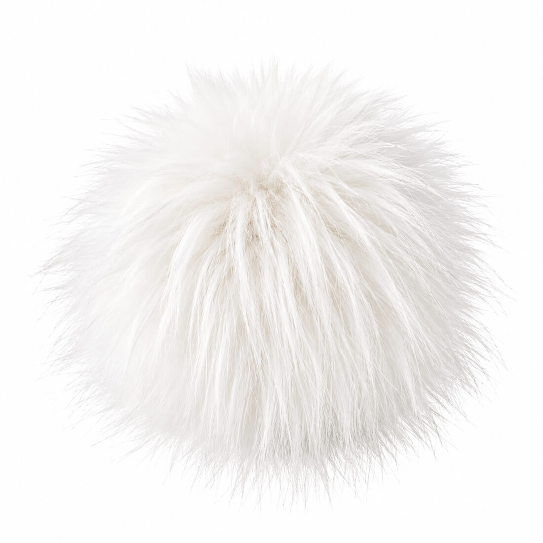 Pro Lana Pompon in Felloptik mit Druckknopf