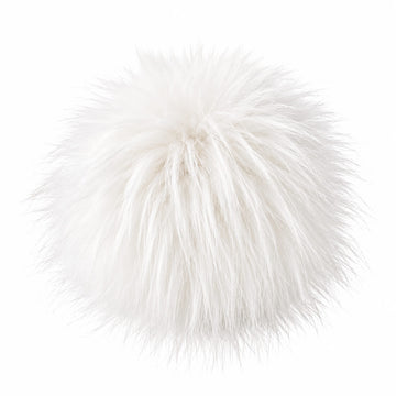 Pro Lana Pompon in Felloptik mit Druckknopf