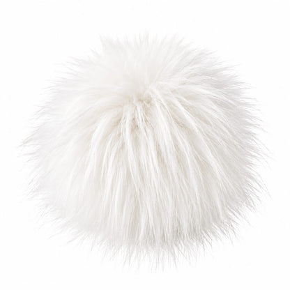 Pro Lana Pompon in Felloptik mit Druckknopf