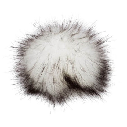 Pro Lana Pompon in Felloptik mit Druckknopf