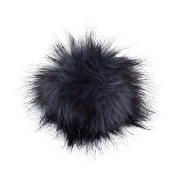 Pro Lana Pompon in Felloptik mit Druckknopf