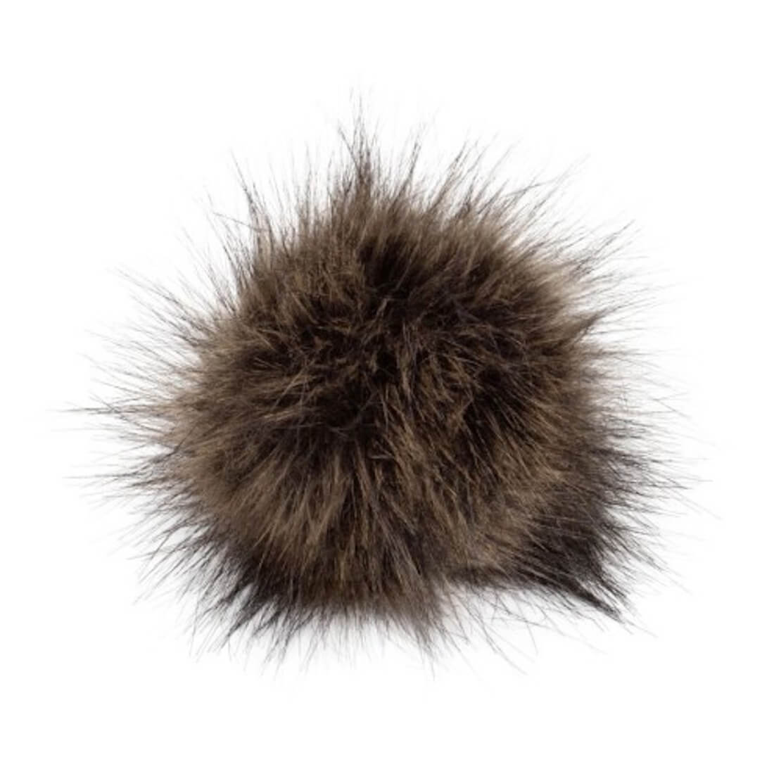 Pro Lana Pompon in Felloptik mit Druckknopf