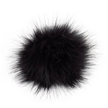 Pro Lana Pompon in Felloptik mit Druckknopf