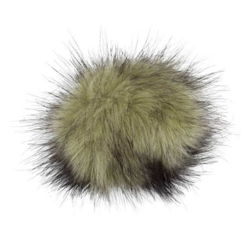 Pro Lana Pompon in Felloptik mit Druckknopf