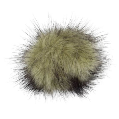 Pro Lana Pompon in Felloptik mit Druckknopf