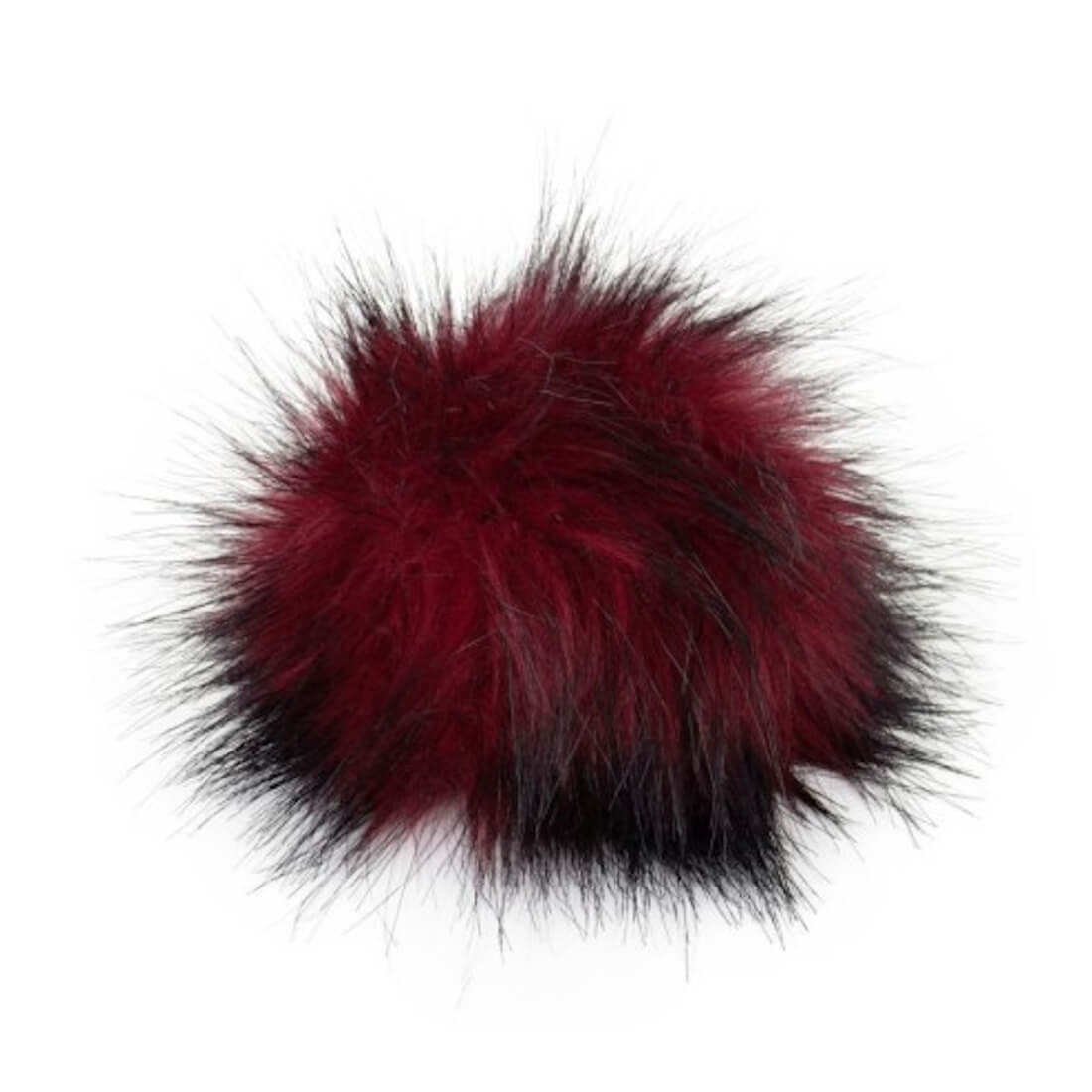 Pro Lana Pompon in Felloptik mit Druckknopf