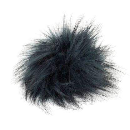 Pro Lana Pompon in Felloptik mit Druckknopf