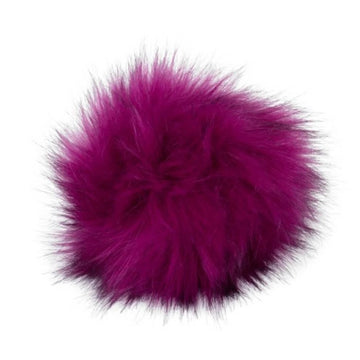 Pro Lana Pompon in Felloptik mit Druckknopf