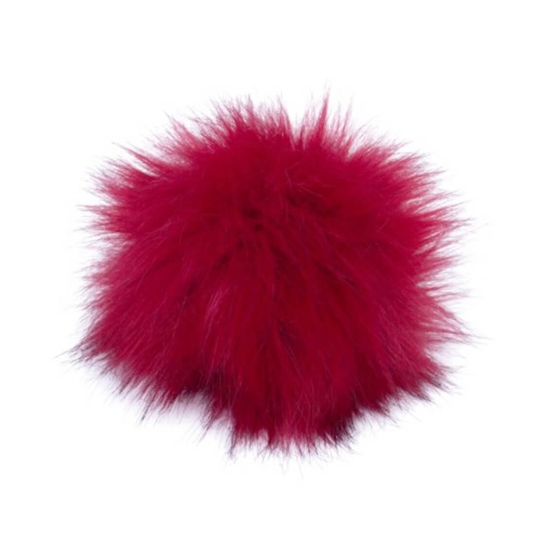 Pro Lana Pompon in Felloptik mit Druckknopf