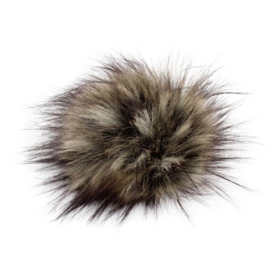 Pro Lana Pompon in Felloptik mit Druckknopf