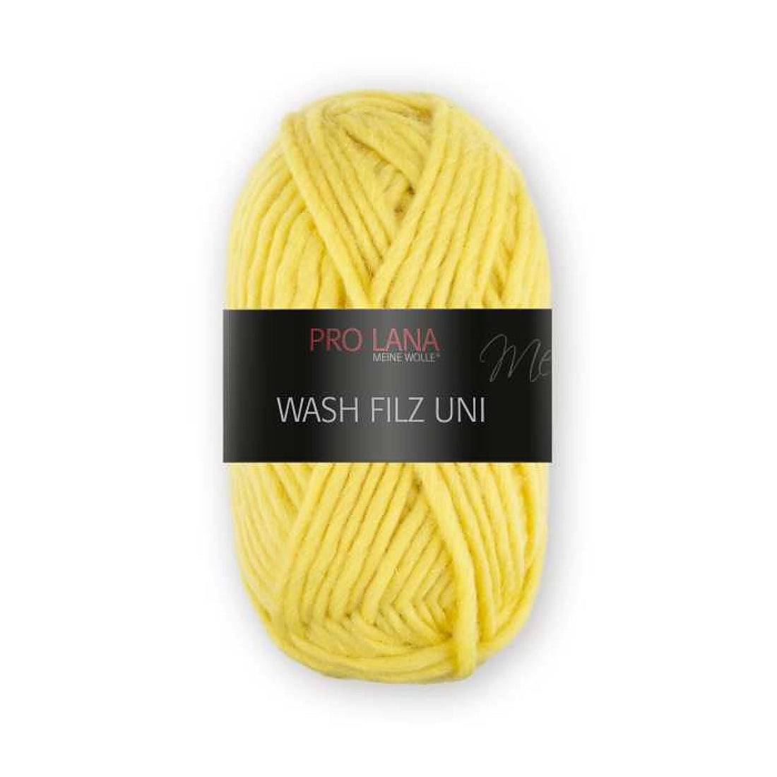Wash-Filz Uni von Pro Lana – Gelb [124]