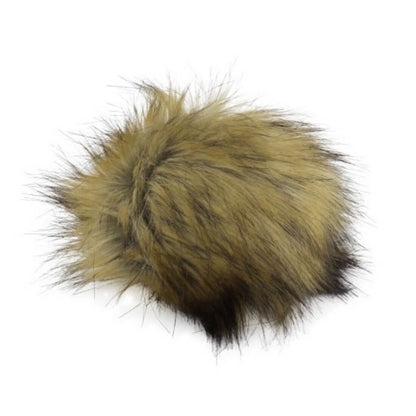 Pro Lana Pompon in Felloptik mit Druckknopf