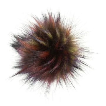 Pro Lana Pompon in Felloptik mit Druckknopf