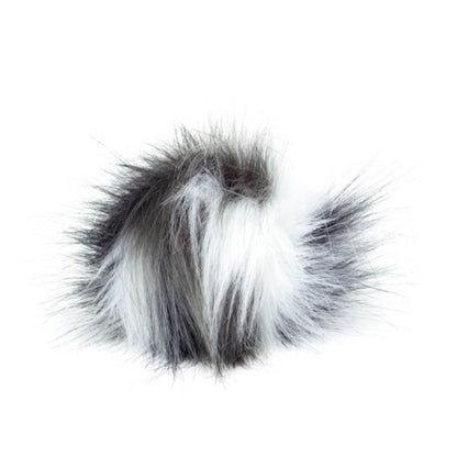 Pro Lana Pompon in Felloptik mit Druckknopf