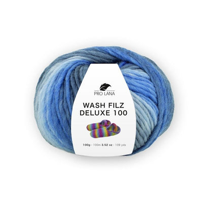 Wash-Filz Deluxe von Pro Lana – Blau [1006]