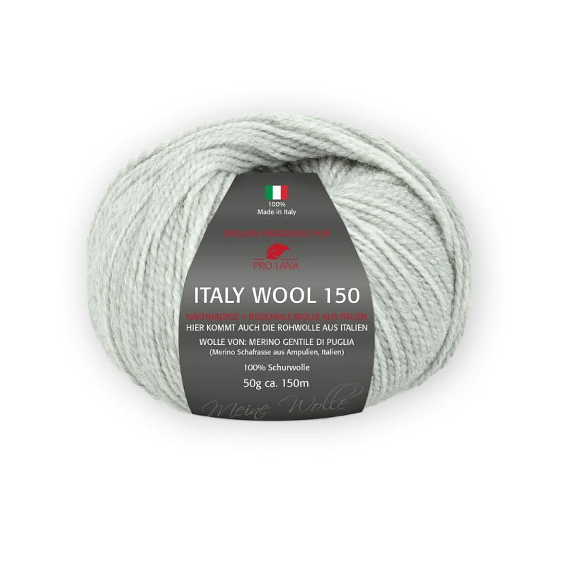 Italy Wool 150 von Pro Lana – Hellgrau meliert [191]
