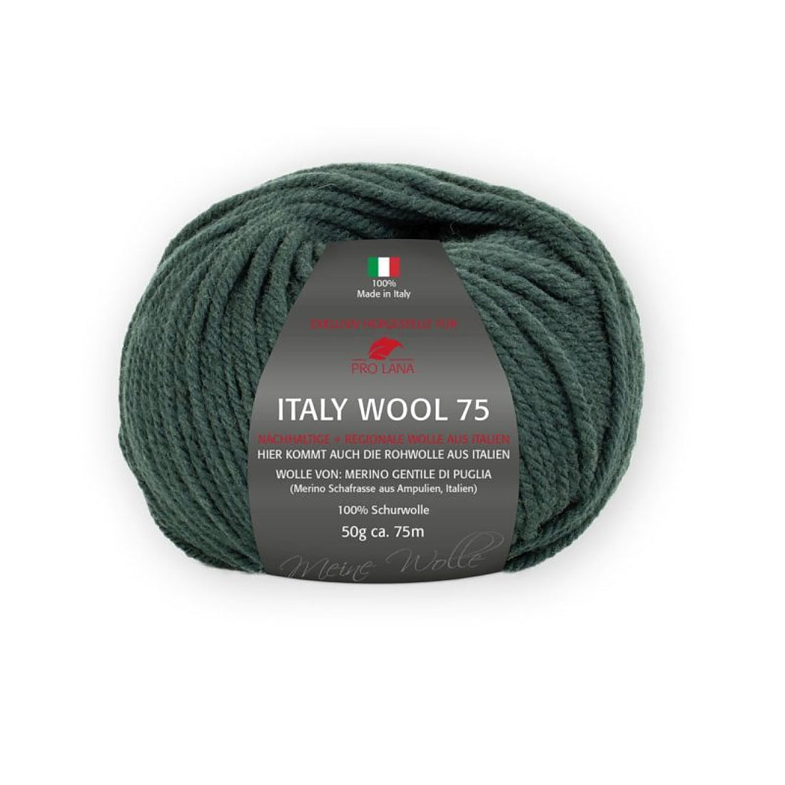 Italy Wool 75 von Pro Lana – Dunkelgrün [268]