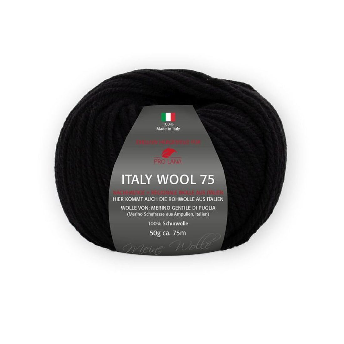 Italy Wool 75 von Pro Lana – Schwarz [299]