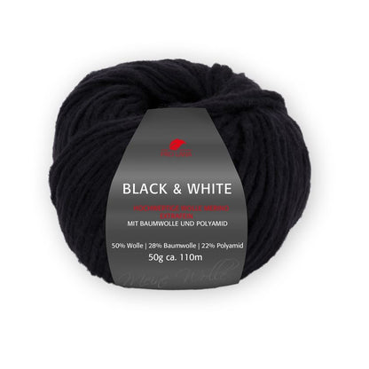 Black & White von Pro Lana – Schwarz [99]