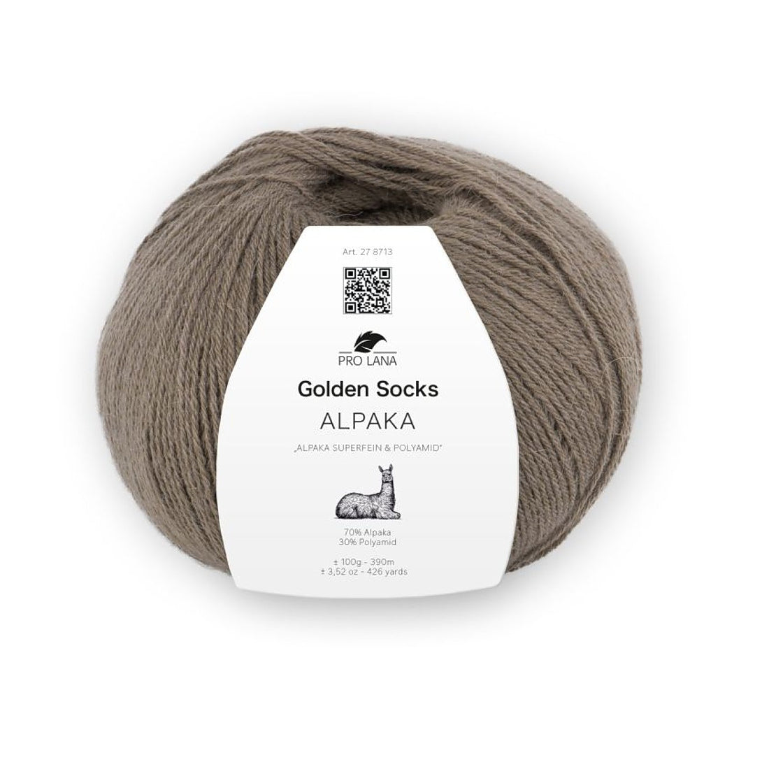 Golden Socks Alpaka von Pro Lana – Braun meliert [12]