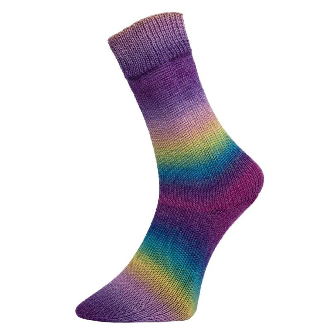 Golden Socks Nessel von Pro Lana – Pastell Color [85] – Gestricktes Musterbeispiel, kein fertiges Paar Socken