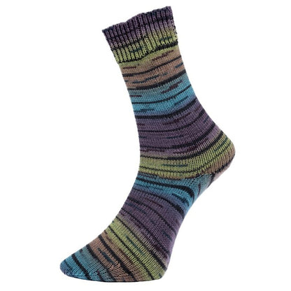 Golden Socks Serfaus von Pro Lana – Türkis/Grün [405.04] – Gestricktes Musterbeispiel, keine fertigen Socken