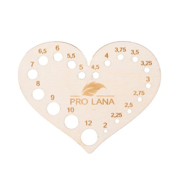 Pro Lana Nadelmaß Holz – Herz