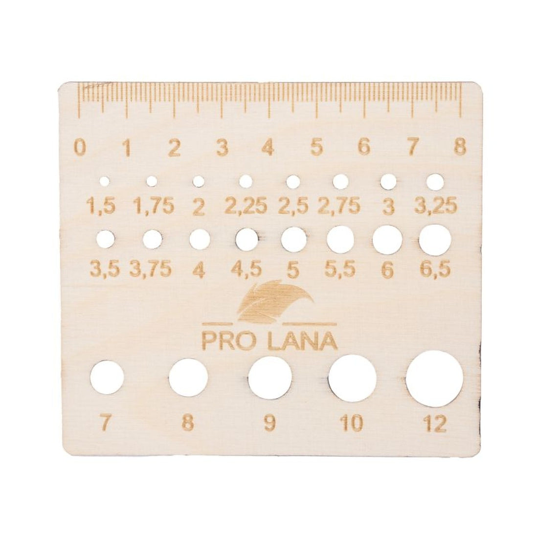 Pro Lana Nadelmaß Holz – Quadrat