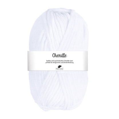 Chenille von Pro Lana – Weiß [01]