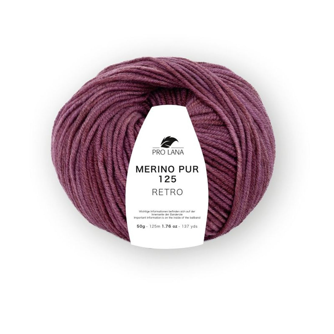 Merino Pur 125 Retro von Pro Lana – Azalee meliert [134]